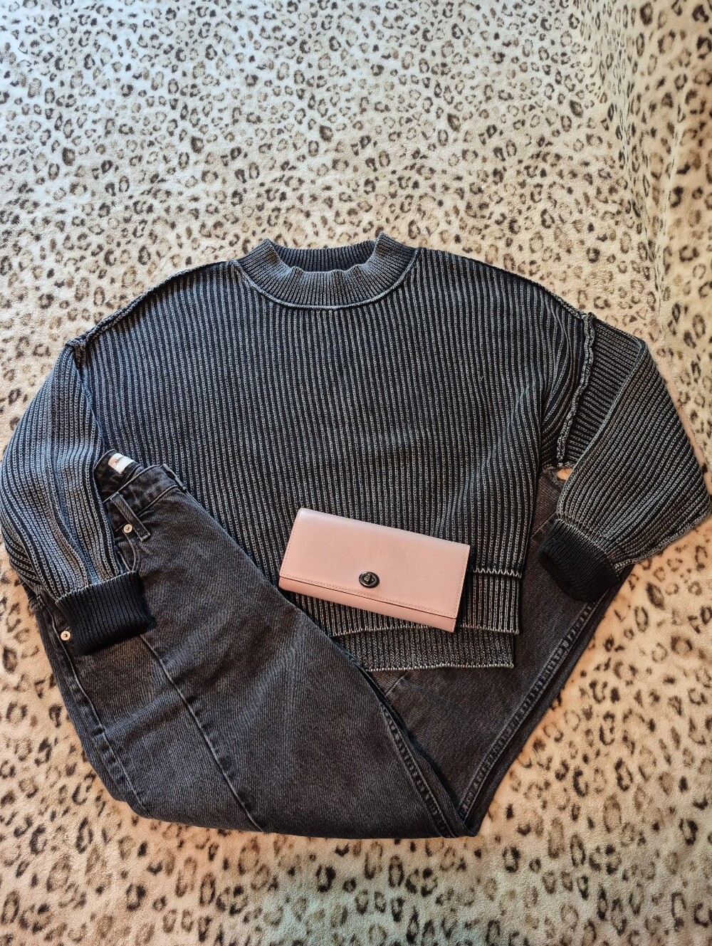 Charocal Gray Heavy Knit Sweater
